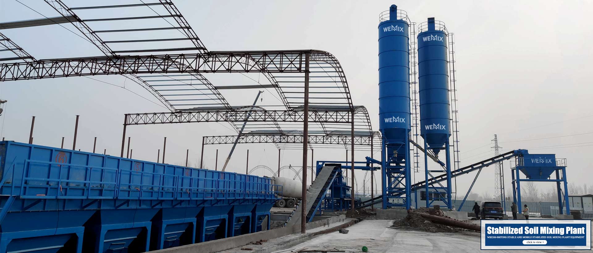Stabilized soil mixing plant